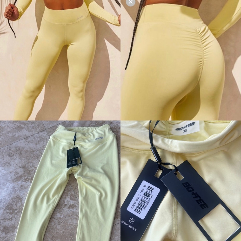 Bo+Tee Yellow Leggings
